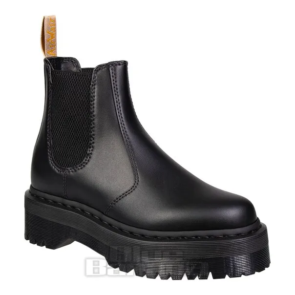 Dr Martens 2976 Botas Militares Oficiales Patent Chelsea - Negro