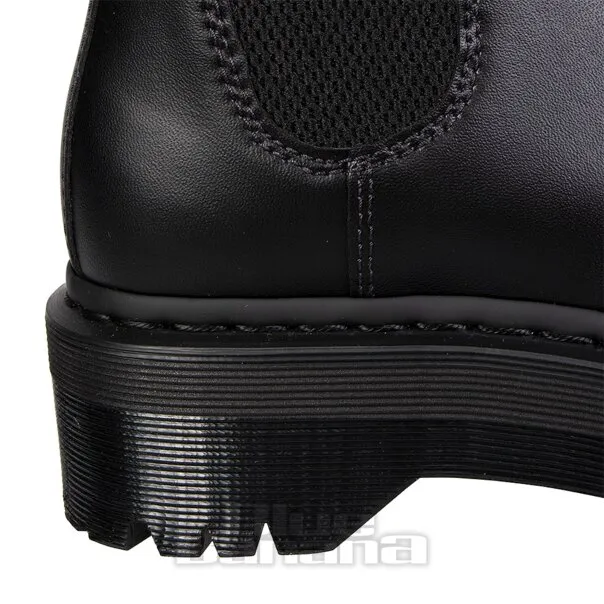 Dr Martens 2976 Botas Militares Oficiales Patent Chelsea - Negro