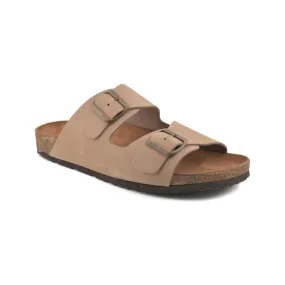 Sandalias Bio de hombre de piel taupé by