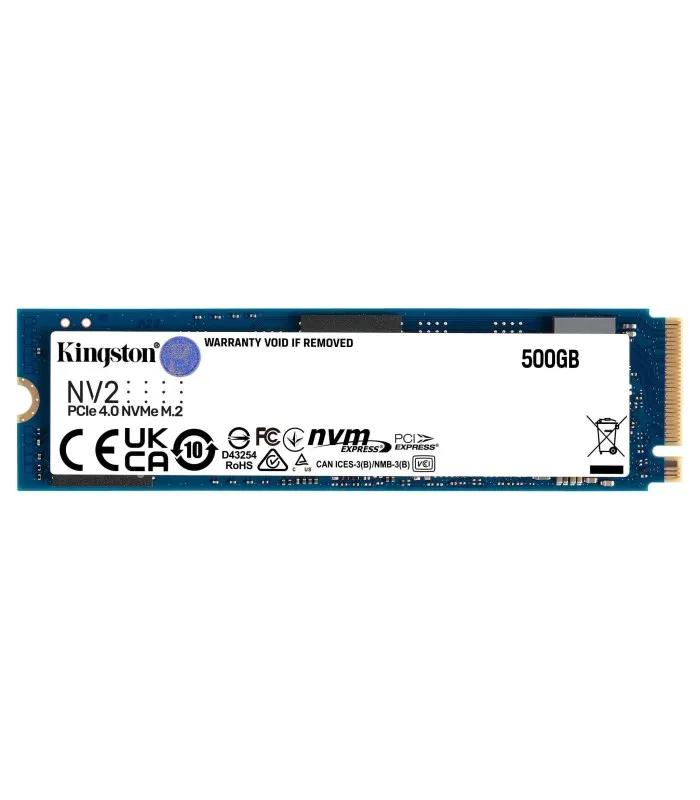 SSD KINGSTON NV2 500GB NVMe PCIE GEN4 M.2 2280, NAND 3D / TBW 160 / 3500/2100MB/s R/W SNV2S/500G