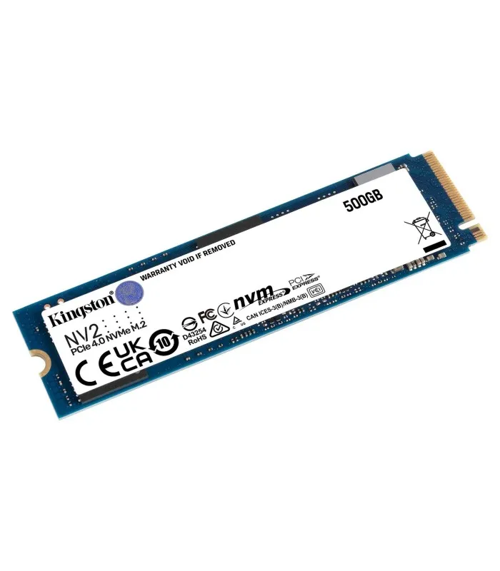 SSD KINGSTON NV2 500GB NVMe PCIE GEN4 M.2 2280, NAND 3D / TBW 160 / 3500/2100MB/s R/W SNV2S/500G