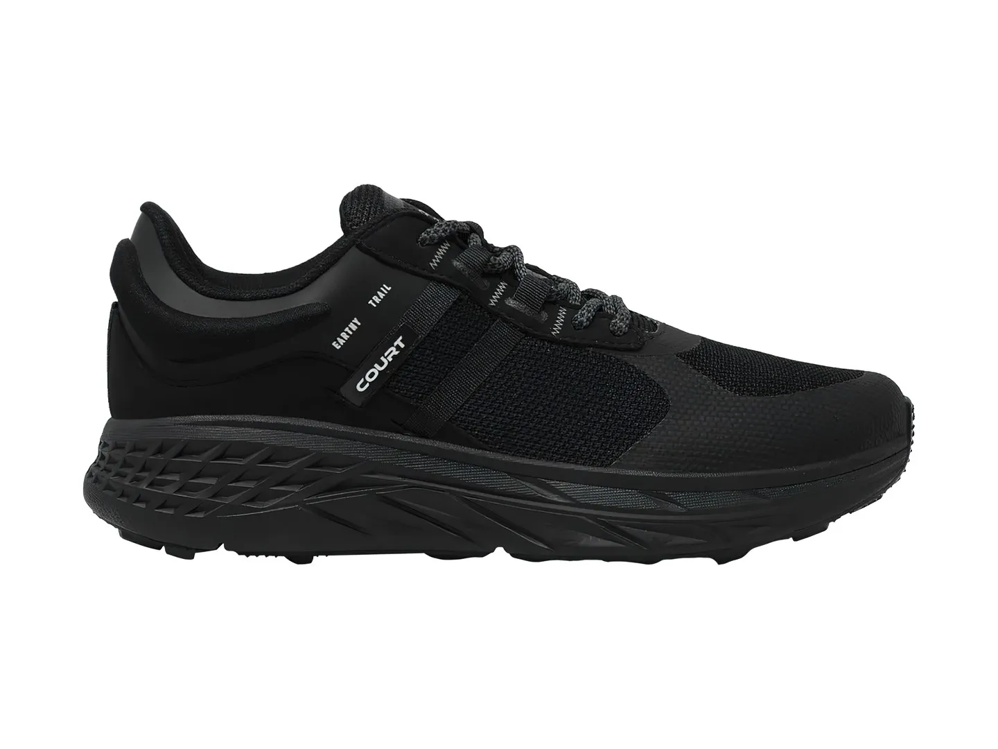Tenis Court 7691 Negro Para Niño